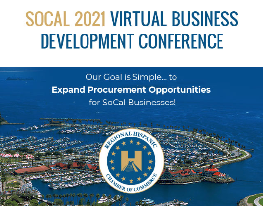 Virtual conference promoting SoCal business procurement opportunities. Virtual conference promoting SoCal business procurement opportunities.